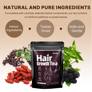 OEM ODM Prêt à expédier Sachet de tisane naturelle pour la santé capillaire, mélange d'Eclipta, de Ligustrum et de Goji, favorise la vitalité des cheveux, 15 sachets - Product Image 6