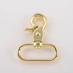 Supplier of metal bolt swivel hooks for bags key chain dog eye metal fashion hook brass buckle snap hook