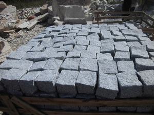 Giá rẻ Natual chia ánh sáng màu Xám <span class=keywords><strong>Granite</strong></span> Patio đá cuội đường lái xe pavers đá 10*10 để bán - Product Image 2