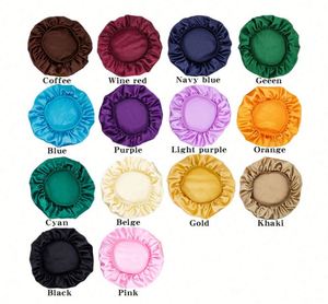Bonnets de nuit en satin à large bande pour femmes et filles aux cheveux bouclés, couvre-chef pour cheveux naturels - Product Image 2