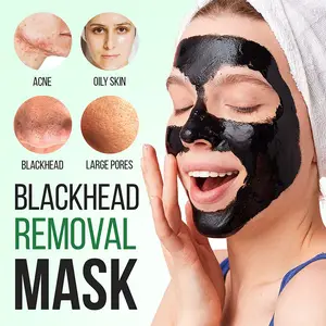 Instant Water Soluble Private Label Organic Mud Fashion Pore Shrinking Applicator Remove Impurity Blackhead Mask For Oily Skin