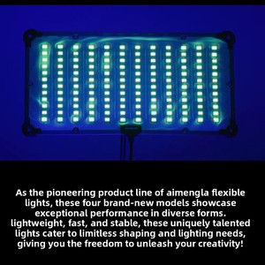 Luz de Tela Flexible <span class=keywords><strong>Enrollable</strong></span> RGB de Doble Temperatura de Color para Amonra, Luz Portátil de 120W para Fotografía y Video - Product Image 2
