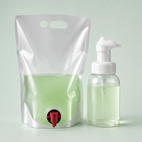 Bolsa con Boquilla para Detergente Líquido, Bolsa Vertical para Jabón de Lavavajillas, Suavizante de Telas, Recarga, Impresión de Logotipo Personalizado