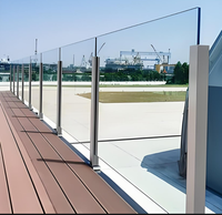 Finition satinée acier inoxydable extérieur garde-corps en verre Design rond moderne balcon escalier mains courantes mur pont sécurité hôtels maisons