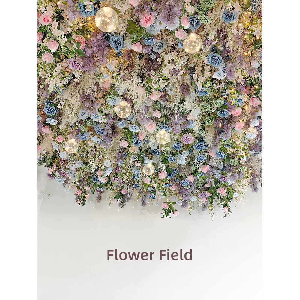 Champ de fleur 1 ㎡ avec la maille de fer