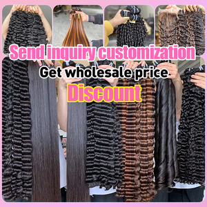 Lot de Cheveux Naturels Bruts Non Traités du Cambodge 15A, Fournisseurs de Cheveux Humains en Paquets, Cheveux Humains Brésiliens Vierge de Qualité Mink avec Cuticules Alignées - Product Image 6