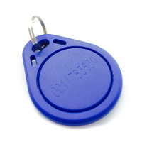 LOGO personnalisé durable 13.56MHz NTAG 215 étiquette de clé ABS RFID de proximité pour le contrôle d'accès