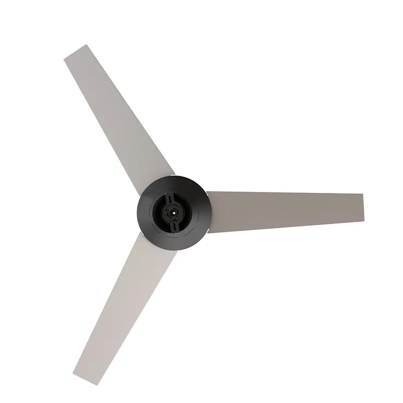 52 Inch Black Modern Ceiling Fan With Light 3 Blades And Remote Control Multi Speed Noiseless Reversible AC Motor ETL