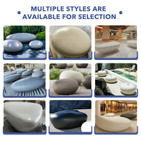 Sièges de galets extérieurs au design unique de haute qualité Park Mall Hotel Garden Stone Bench Combination Pebble Leisure Chair