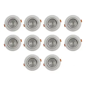 Moderna luce bianca 12W può incasso luce Spot 8 cm 10 pezzi AR111 Base bianco caldo soffitto CCT installare interna SAA certificata - Product Image 3
