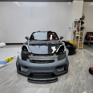 Für 718 Style Front Stoßstangen Karosserie Kits Spoiler PP Material für 2017-2023 718 982 Cayman Boxster <span class=keywords><strong>Car</strong></span> Grille - Product Image 4