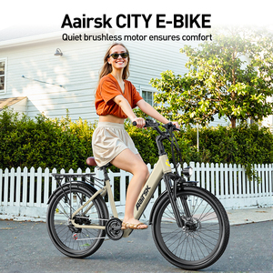 Bicicleta Eléctrica Urbana SU7 de 24 Pulgadas, 250 W, 36 V, 7 Velocidades, Suspensión Delantera, Motor en el Buje Trasero, 13 AH, Alta Velocidad - Product Image 6