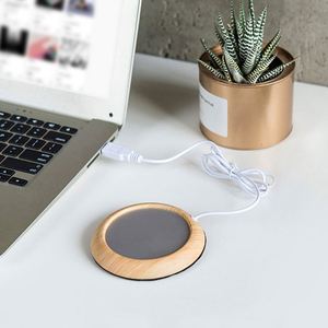<b>USB</b> Custom Logo <b>Heated</b> Coaster Base Cup Thermostatic Coffee Warmer Eco-Friendly Engraved Gift Promotion - Product Image 4