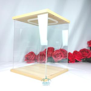Caja de exhibición de lámpara de eco acrílica de mano para modelo Lego <span class=keywords><strong>Gundam</strong></span> con cubierta antipolvo forma rectangular plástico de varios tamaños tipo PET - Product Image 6