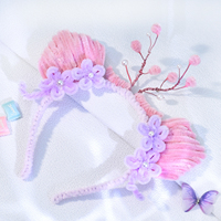 YouLaPan – bandeaux de mariage à la mode pour mariée, faits à la main, en peluche, mignons, pour femmes, accessoires pour cheveux pour fête de Noël, fête dansante, YXA391