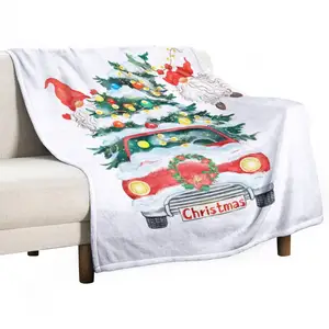 بطانية الشتاء البوليستر بطانية عيد الميلاد 50x60 بوصة لينة ومريحة مكتب تكييف الهواء بطانية