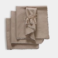 Serviettes de table en coton et lin nordique écologiques, couleur unie, tissu tissé uni, nappe de table moderne, décoration de table de cuisine