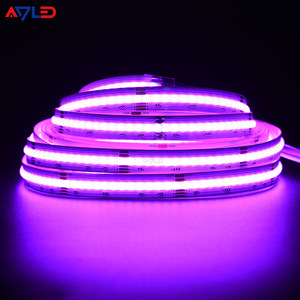 RGBW FCOB COB <b>LED</b> Strip Light 16.4ft/5m 24V 896LEDs/m 5Pin 1 12mm Width Multicolor Flexible Cob <b>Led</b> Strip - Product Image 1