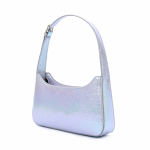 2026 Blue Denim PU <b>Leather</b> Womens <b>Hobo</b> <b>Bags</b> Small Trendy Stylish Custom Logo Material Womens Shoulder <b>Bags</b> - Product Image 2
