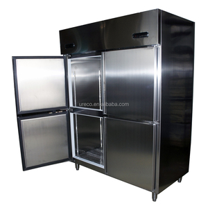 Refrigerador Vertical de Acero Inoxidable para Restaurante, Doble Temperatura, 28 <span class=keywords><strong>Cu</strong></span>. Refrigerador de <span class=keywords><strong>4</strong></span> Puertas en Venta - Product Image 2