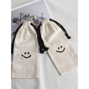 Sac en tissu UP RUNNING pour courses et courses alimentaires, petit sac en coton personnalisé avec cordon de serrage et logo - Product Image 4