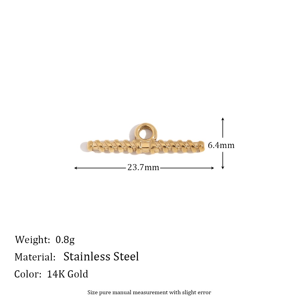 Punto ondulado envuelto en hebilla dorada