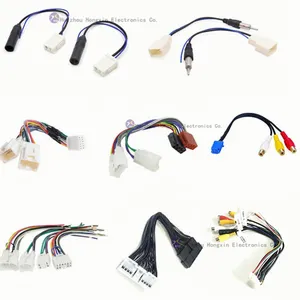 Auto Radio Speaker Car Stereo Audio Harness Dvd Android Navigation Rca Video Audio Cable 20 Pin Power Amplifier Harness For Car