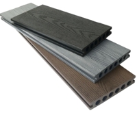 Platelage extérieur en PEHD WPC Design moderne Revêtement de sol extérieur en composite bois-plastique Panneaux en bois composite imperméables 140*25mm à bon prix