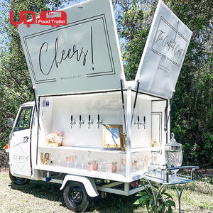 Chariots de vente ambulante à 3 roues pour la restauration rapide, camion à champagne, tricycle Ape 50, chariot de nourriture électrique mobile à vendre en Californie, États-Unis - Product Image 5