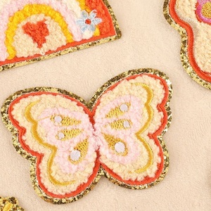 Wholesale Heat Press <strong>Cute</strong> Chenille Embroidery Patches Iron-on Shaped Design Patch Custom Chenille Paytch for Clothing Hat <strong>Bags</strong> - Product Image 3