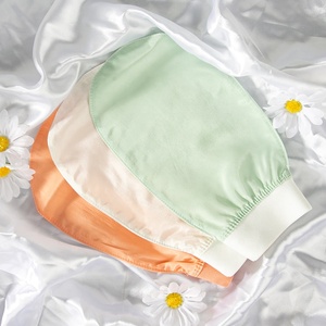 ถุงมืออาบน้ำทำจากผ้าไหมแท้จากตุรกีใช้นวดลอกผิว100% เช็ดตัวแปรงขัดผิว - Product Image 2