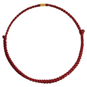 Pulsera de hierro chapada en oro con cinco dijes de la Fortuna, para atraer la <span class=keywords><strong>buena</strong></span> <span class=keywords><strong>suerte</strong></span> y proteger contra la <span class=keywords><strong>mala</strong></span> <span class=keywords><strong>suerte</strong></span>, con cuerda roja y cinco bendiciones para el año. - Product Image 5