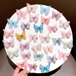 Pinzas para el Cabello con Mariposas Estilo Chino Antiguo, Lindos Accesorios para el Cabello Hanfu para Niñas y Niños - Product Image 1