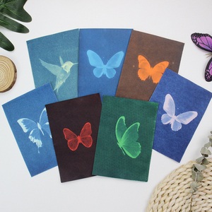 A5 mặt trời in giấy chất liệu Kit cyanotype colour Hướng Dẫn Công cụ 4 ngẫu nhiên động vật thực vật <span class=keywords><strong>Sheets</strong></span> cho UV in ấn Giấy Thủ công mỹ nghệ - Product Image 1