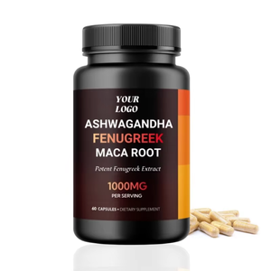 Phong cách mới màu đen cohosh thời kỳ mãn kinh thảo mộc <span class=keywords><strong>Ashwagandha</strong></span> Fenugreek chiết xuất bột bổ sung Maca và Fenugreek viên nang cho người lớn - Product Image 1
