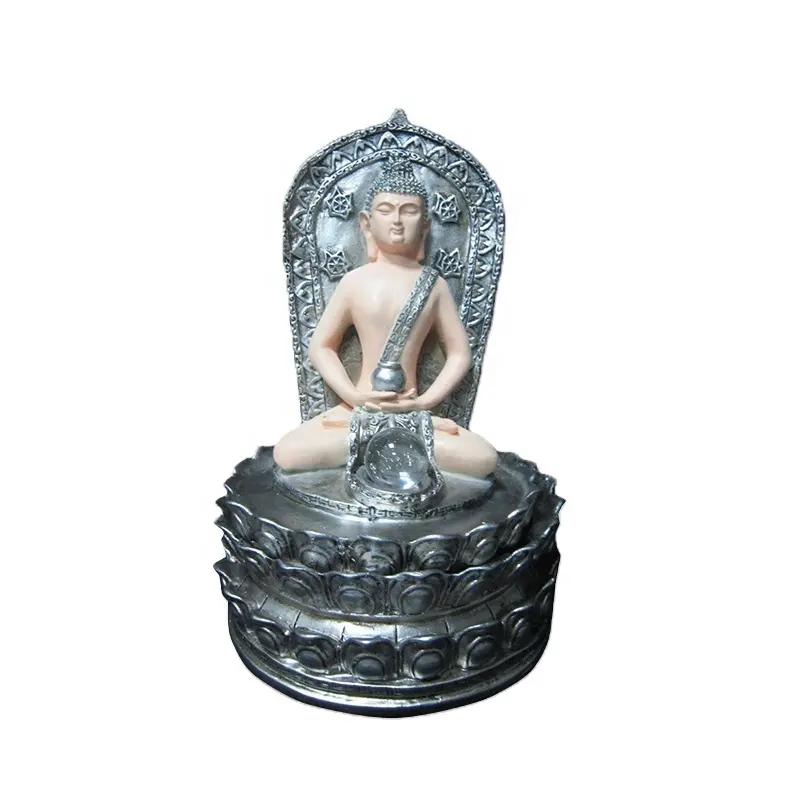 작은 수지 럭키 태국 부처님 동상 골드 컬러 홈 장식