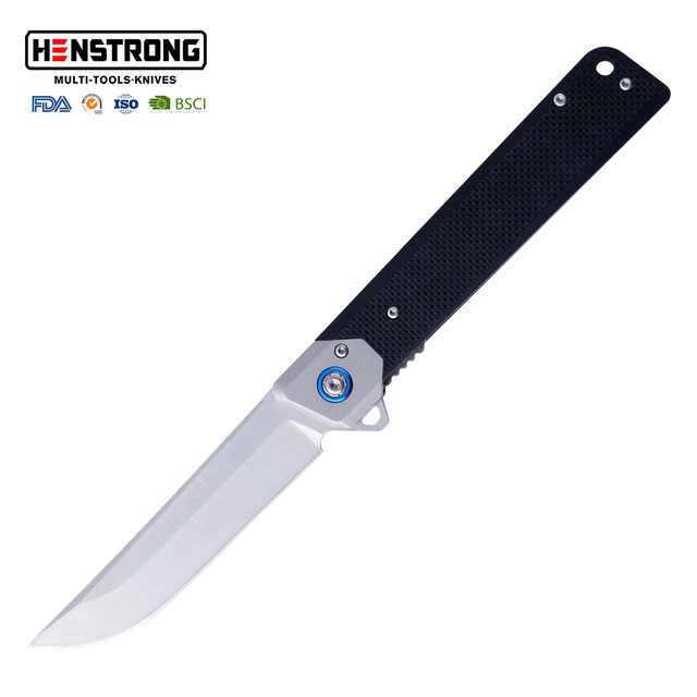 G10 Handle Tanto Blade Folding Knife Flipper Pocket Knife Laser Pivot Screw Liner Lock EDC Tactical Outdoor Camping Industrial