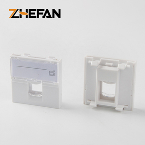 ZHEFAN Plaque frontale en plastique à port unique RJ45 type français 45*45 type <span class=keywords><strong>Legrand</strong></span> - Product Image 2