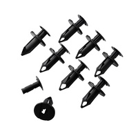 50 pièces de rivets en plastique pour voiture, attaches de pare-chocs, clips de fixation pour trou de 8 mm