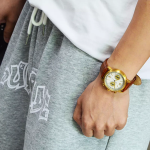 Chronographe montre-bracelet cadran panda bracelet en cuir véritable <span class=keywords><strong>vk64</strong></span> chronographe montre hommes - Product Image 6