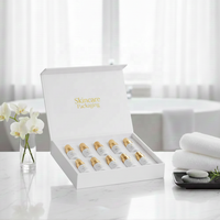 Ensemble de produits de soin de la peau à base d'huiles essentielles personnalisées, emballage cadeau, doublure en mousse EVA, boîte à aimants, boîte cadeau de luxe