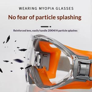 Lunettes de sport de sécurité transparentes HD anti-UV, étanches et anti-buée, à grande monture, pour la conduite et le ski, vente en gros - Product Image 3