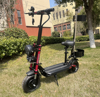 Trotinette électrique à double moteur 4000W, pneus de 12 pouces, mini moto tout-terrain, longue portée, scooters électriques pour adultes, 100 km d'autonomie