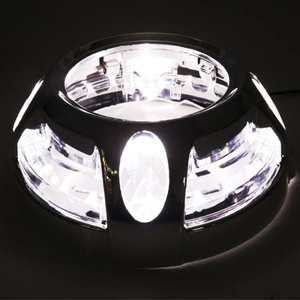 3 Inch Panamera <b>LED</b> Angel Eye Shroud/Bi Xenon <b>Projector</b> Panamera Shroud Cover With White Angel Eyes - Product Image 5