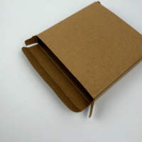 Boîte d'emballage personnalisée pour sous-verres avec fenêtre, logo blanc, boîtes en carton kraft recyclable pour sous-verres en céramique