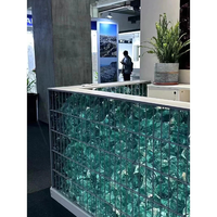 Pierres de verre concassé massif effet vitrail pour aménagement paysager moderne, foyers, remplissages de vases, décoration extérieure - Écologique et étanche