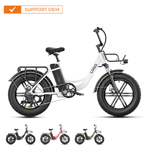 Bicicletta Elettrica da Montagna 2025 con Telaio in Lega di Alluminio, Motore Posteriore da 48V 250W, Autonomia di 140Km, Bici Elettrica da Città per Adulti, Fat E-Bike da 20 Pollici - Product Image 1