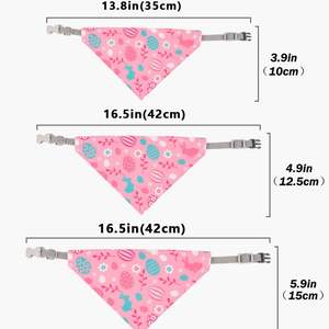 Venta al por mayor accesorios para mascotas bufanda ajustable personalizado lindo suave pañuelo hebilla lujo perro triángulo mascota Bandana Collar - Product Image 3