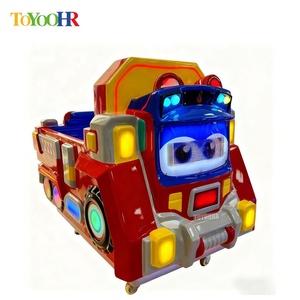 Macchina da gioco per bambini a gettoni, con auto oscillante 3D in fibra di vetro, per interni, con video elettronico. - Product Image 4