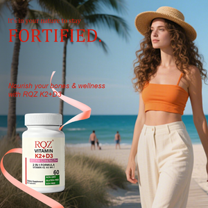 ויטמין K2 (MK-7) + <span class=keywords><strong>D3</strong></span> גומי עוצמה נוספת 60 יחידות ללא הנדסה גנטית למבוגרים ללא גלוטן וללא סויה תוסף תזונה 2 ב-<span class=keywords><strong>1</strong></span> |   OEM/ODM מותג פרטי - Product Image 5